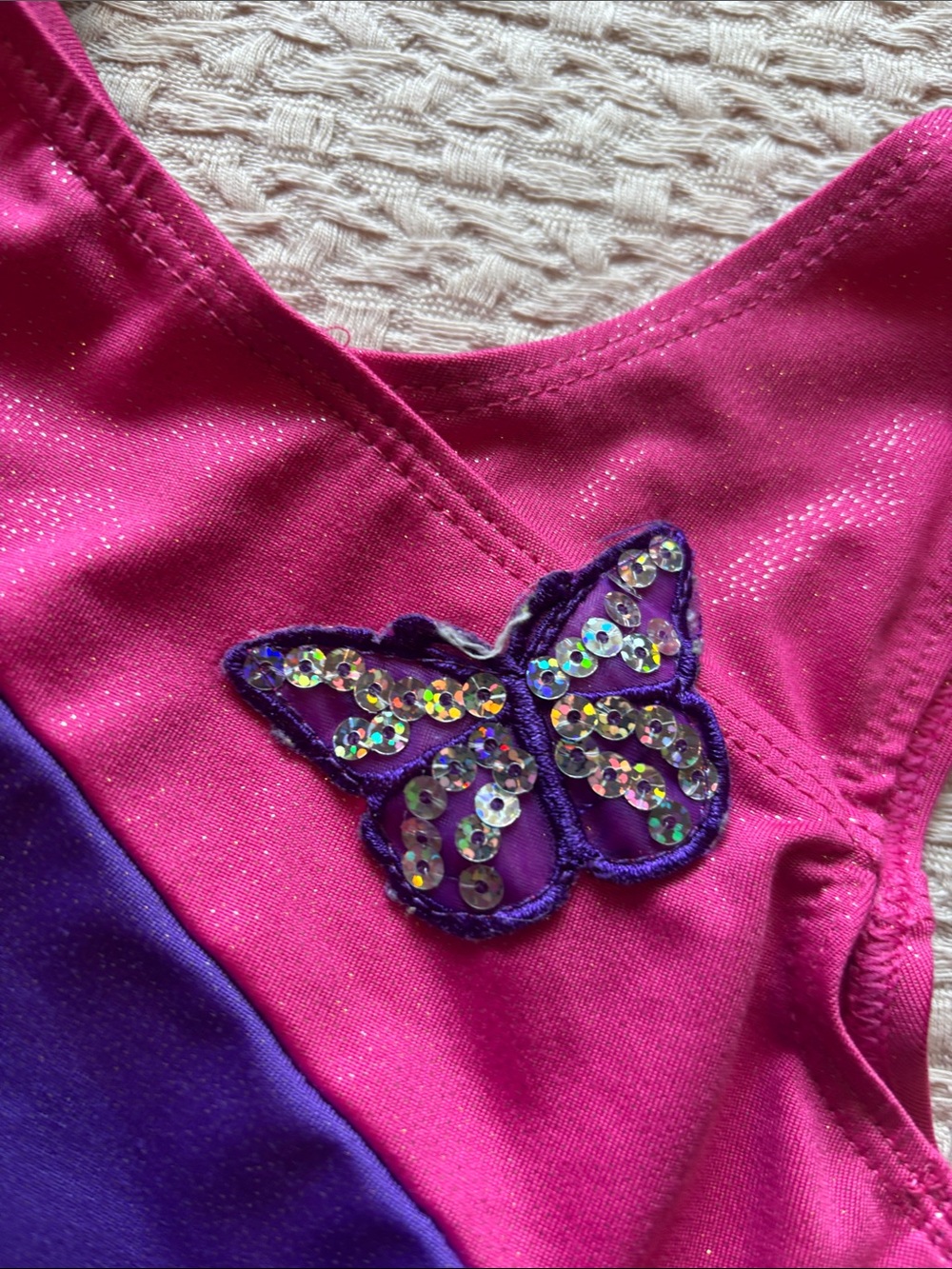 Girls Purple & Pink Gymnastics Leotards - Set of 3 - Picture 3 of 11